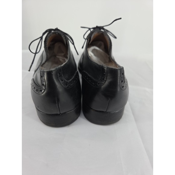 BelFiore‎ Dal 1953 Black Oxford Cap Toe Brogue Leather Shoes SZ: 8.5 M Handmade main image 6